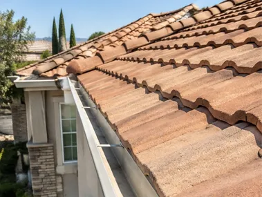 After Tile roof cleaning, Madera, CA