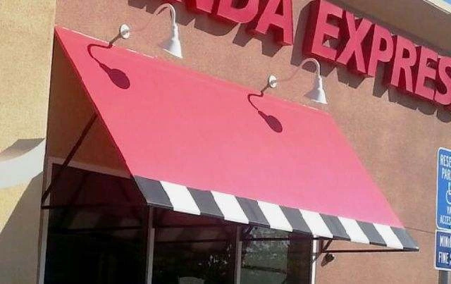 Storefront awning cleaning in Fresno, CA